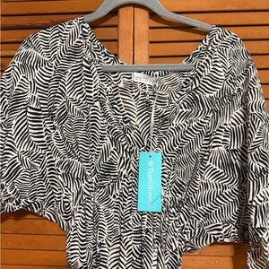 Tiare Hawaii Black and White Maxi Dress